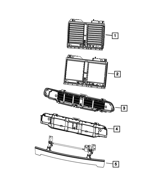 Genuine Mopar Active Shutter Grille 68567923AD