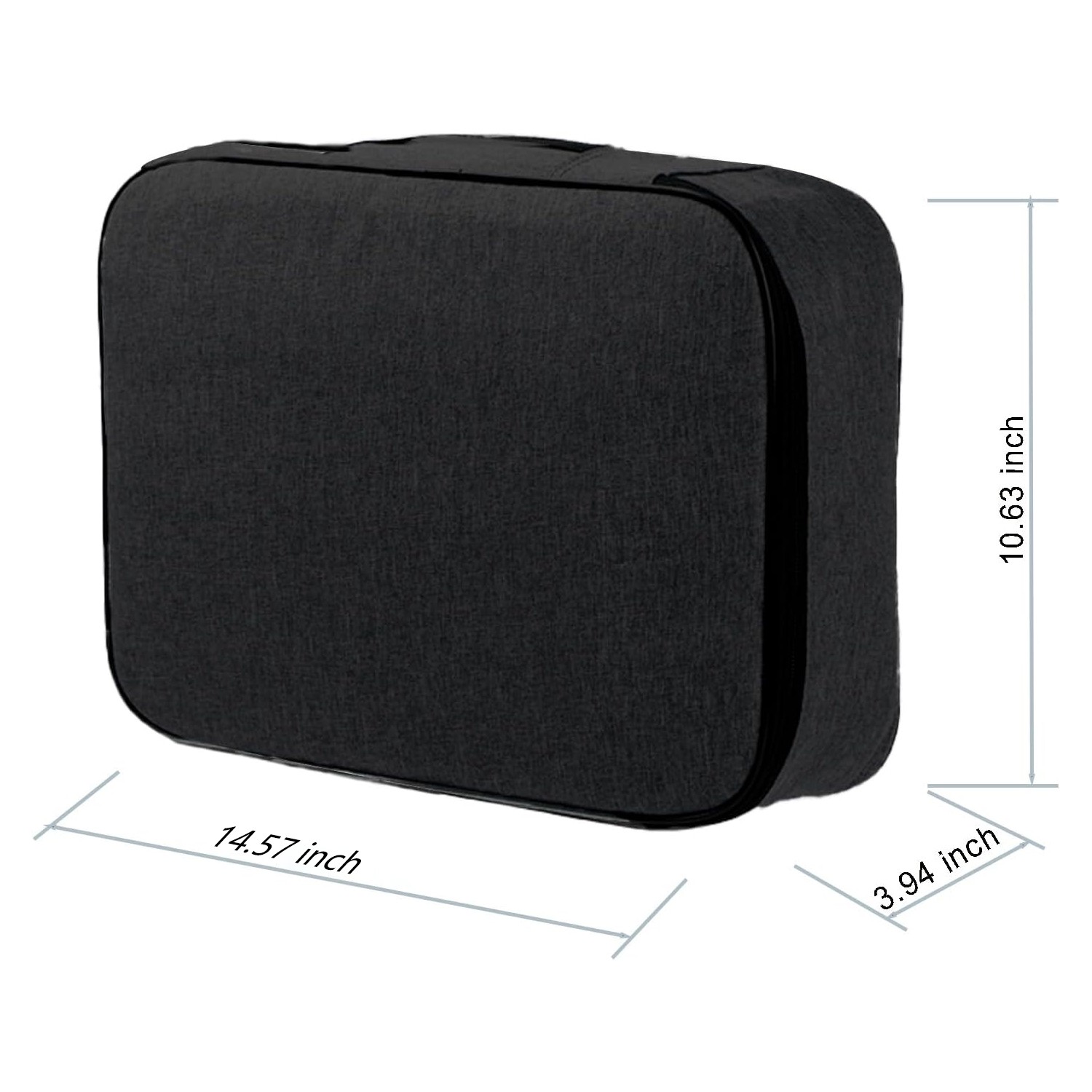 Fire Proof Waterproof Document Box with Lock File Storage Organizer Box Safe Bag