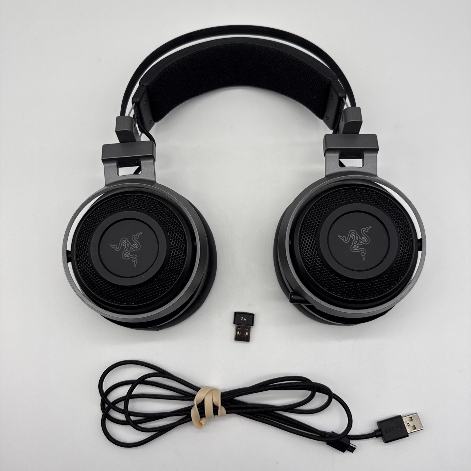 Razer Nari Ultimate Wireless 7.1 Sur Sound Gaming Headset Black - W/Dongle