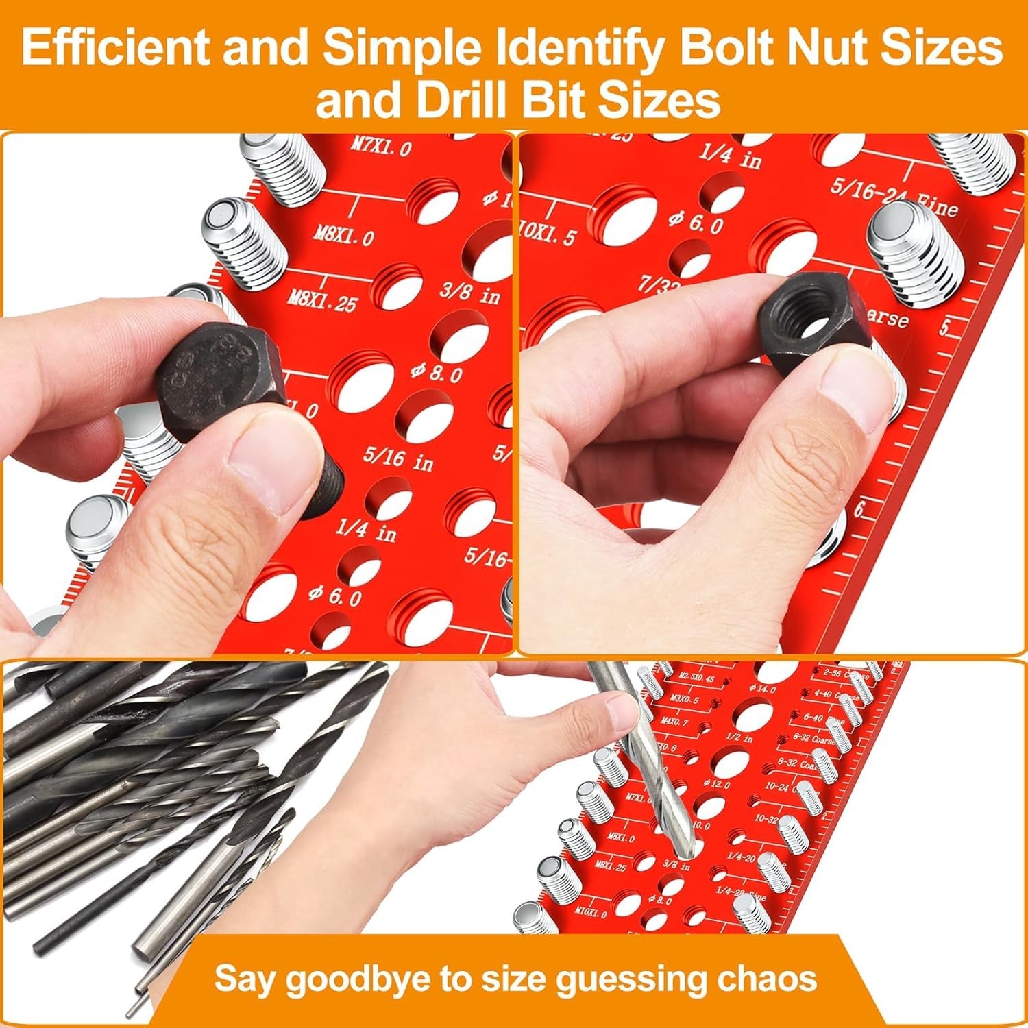 55 Nut and Bolt Thread Checker Thread Checker Standard and Metric