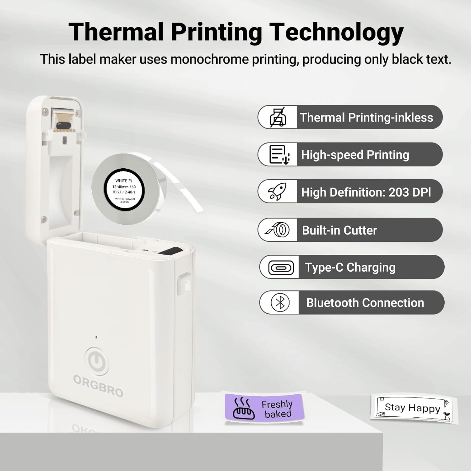 Label Maker Machine with Tape, X1 Portable Bluetooth Mini Label Printer, Support