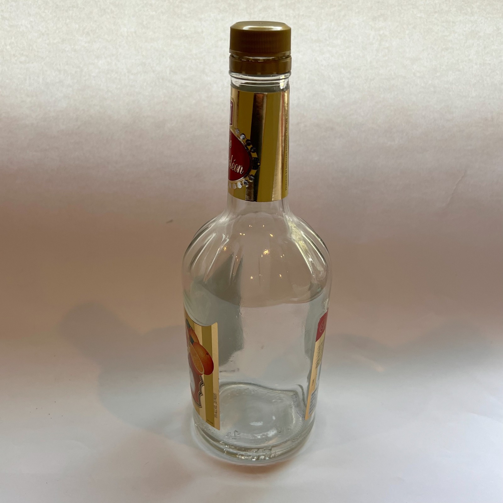 De Napoleon Triple Sec Liqueur - Empty Bottle - 750ml with Cap