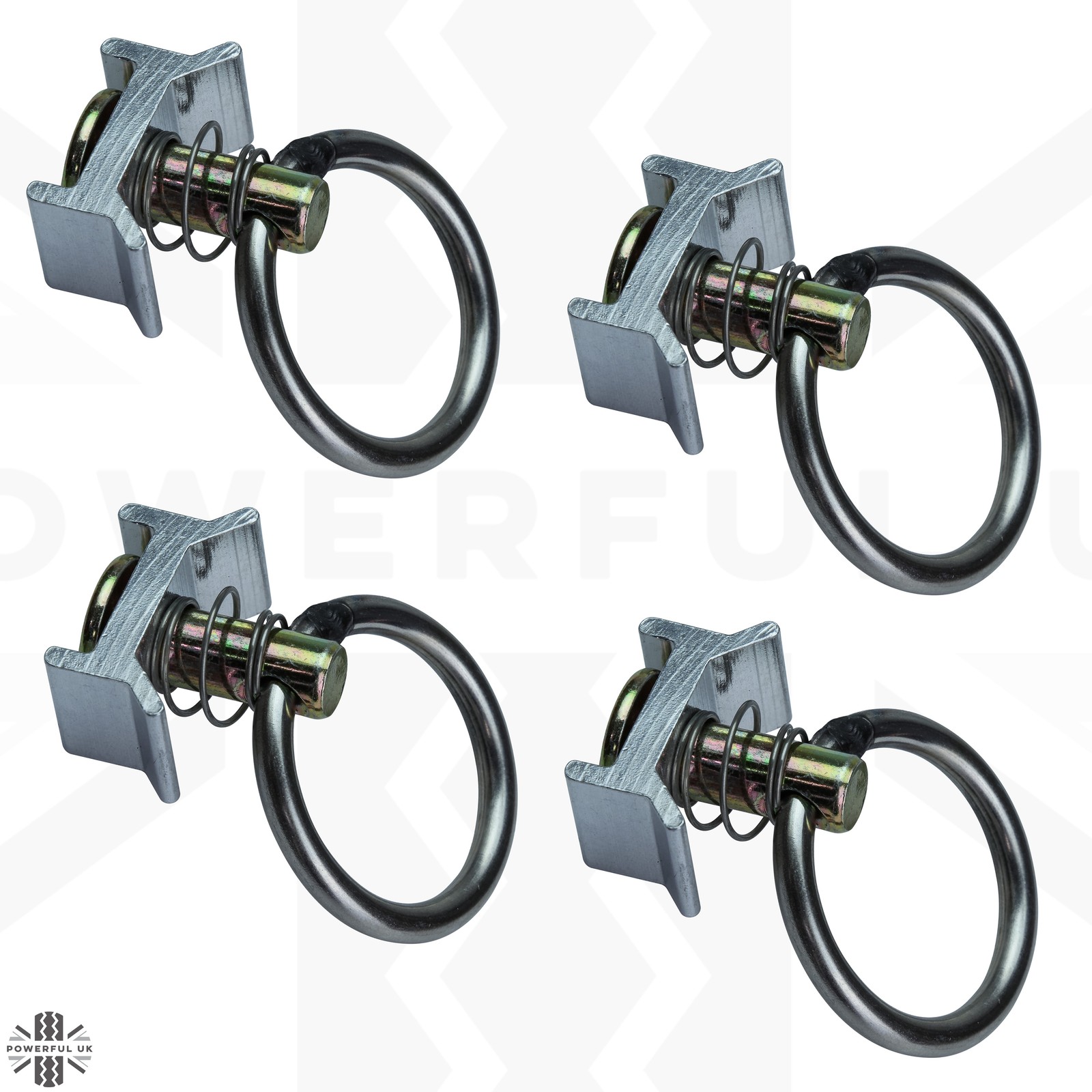4x Sliding tie down loop fixing rings for New Defender L663 Molle Plate anchor