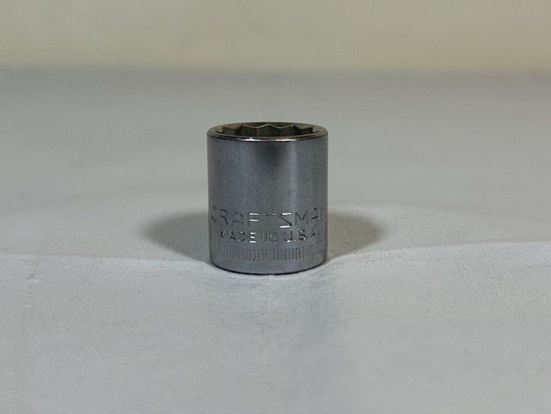 Craftsman 44307 17mm 12pt Socket 3/8" Drive Inverted V Series Made in USA