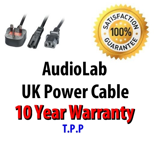 GENUINE UK Mains Power Lead Cable Cord For AudioLab Audio Hi-Fi Equipment