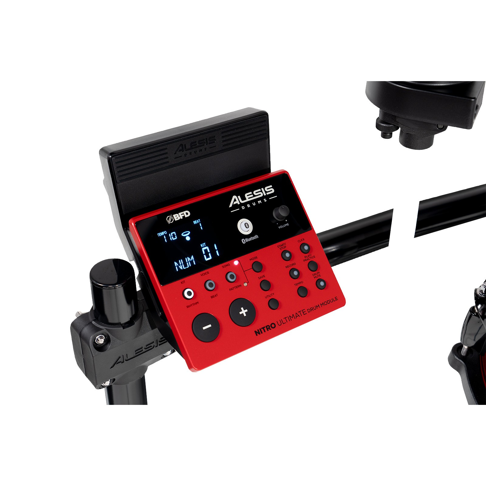 Alesis NITRO ULTIMATE 9-Piece Electronic Drum Set Kit with Bluetooth