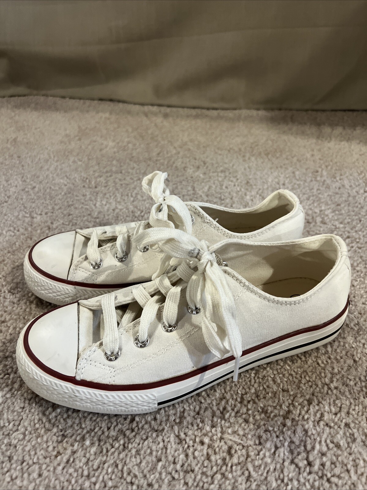 HuiLi WARRIOR classic Unisex sneakers shoes US Women’s 6/ 225 White