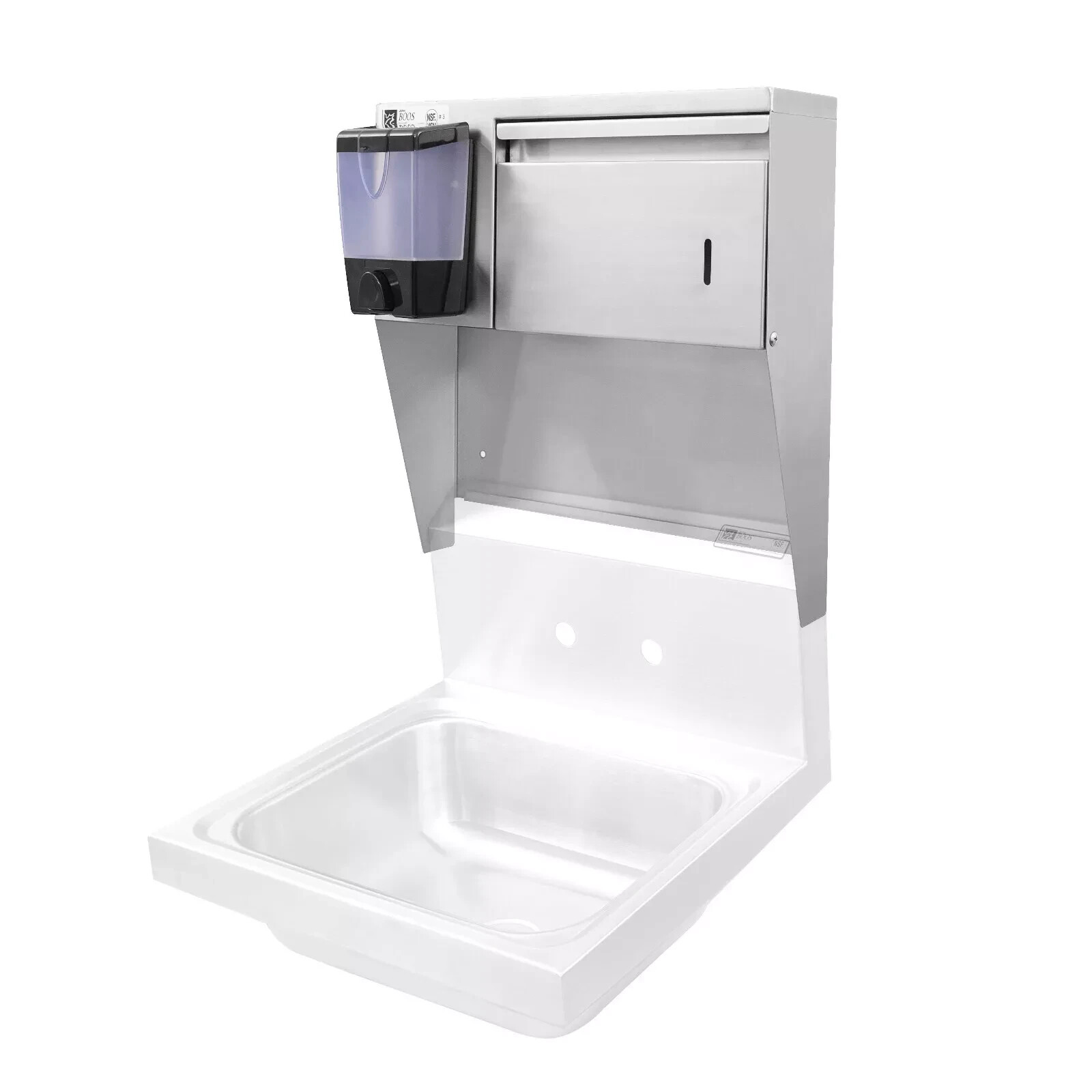 John Boos PB-STD-1410-X Wall Mount Paper Towel & Soap Dispenser Mobile Hand Sink