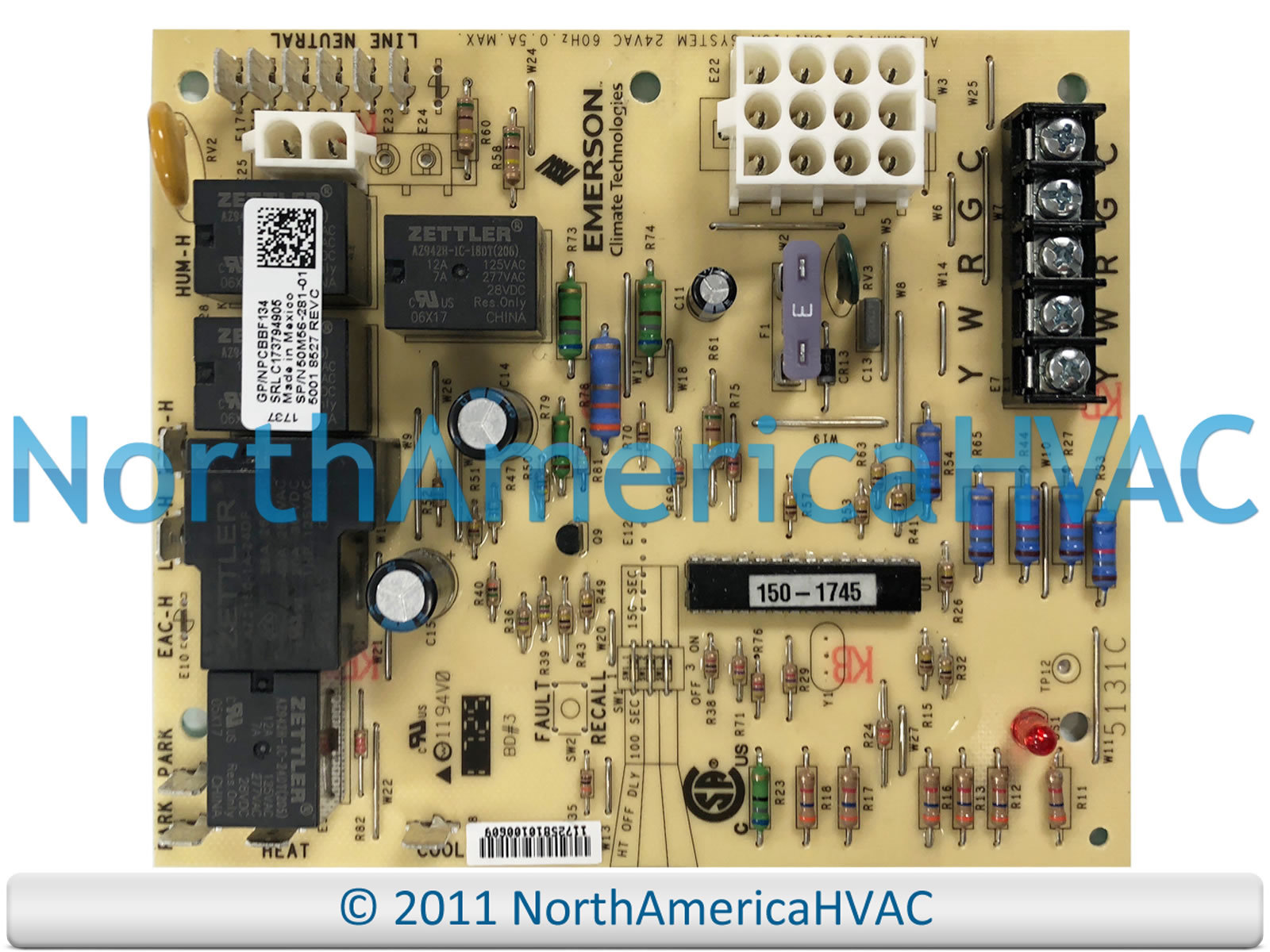 Goodman Amana Furnace Control Circuit Board Fits Emerson 50M56-281-02 50M56-291