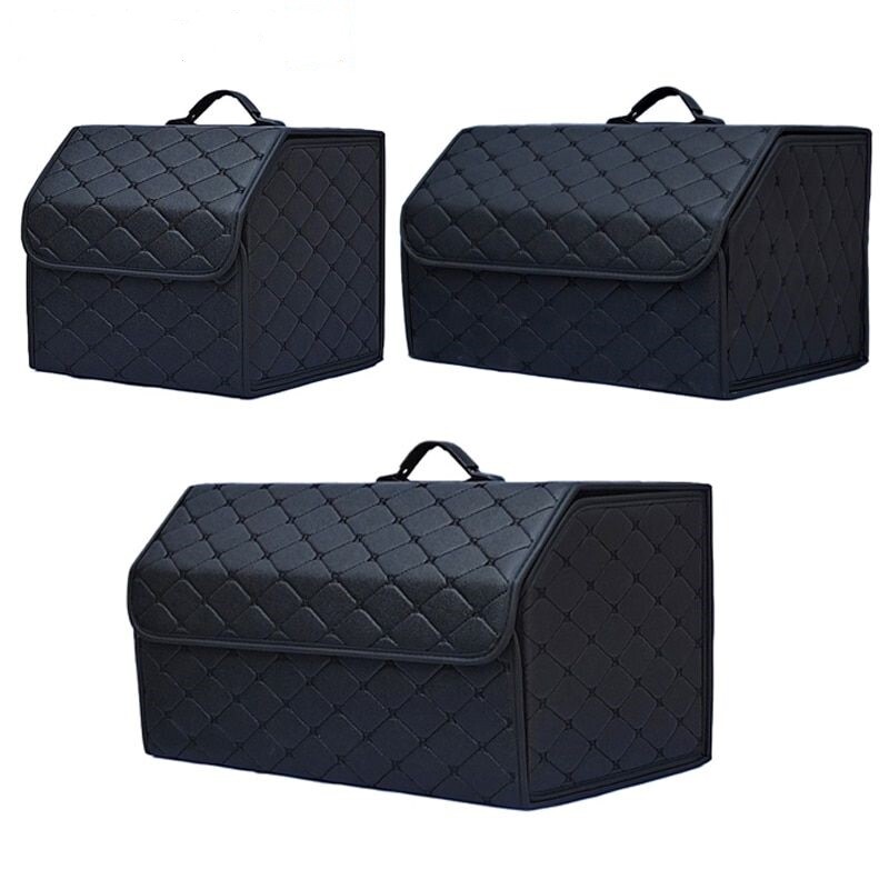 Multipurpose Collapsible Car Trunk Storage Organizer With Lid Portable Car Stora