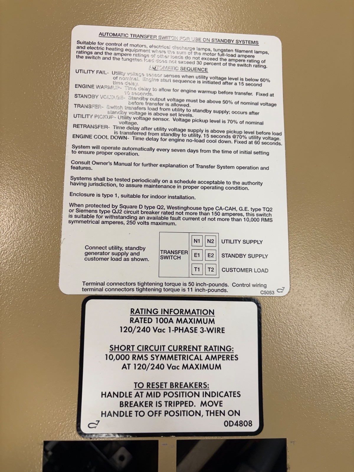 Generac Power Systems - RTS Transfer Switch
