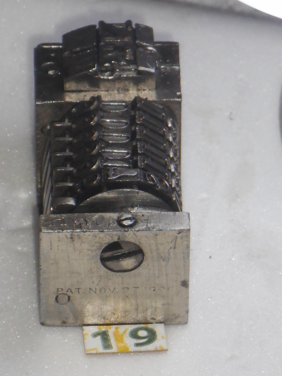 WETTER | letterpress numbering machine | 19