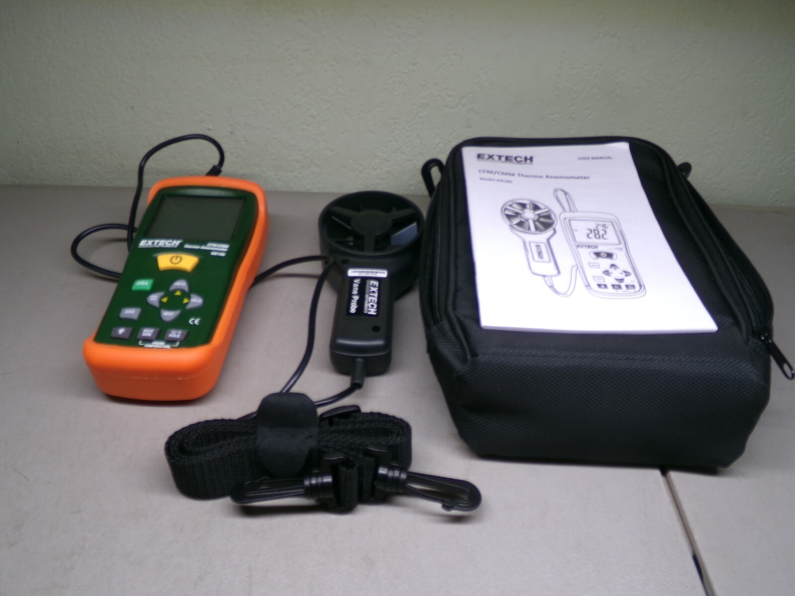 EXTECH INSTRUMENTS AN100 CFM/CMM THERMO-ANEMOMETER