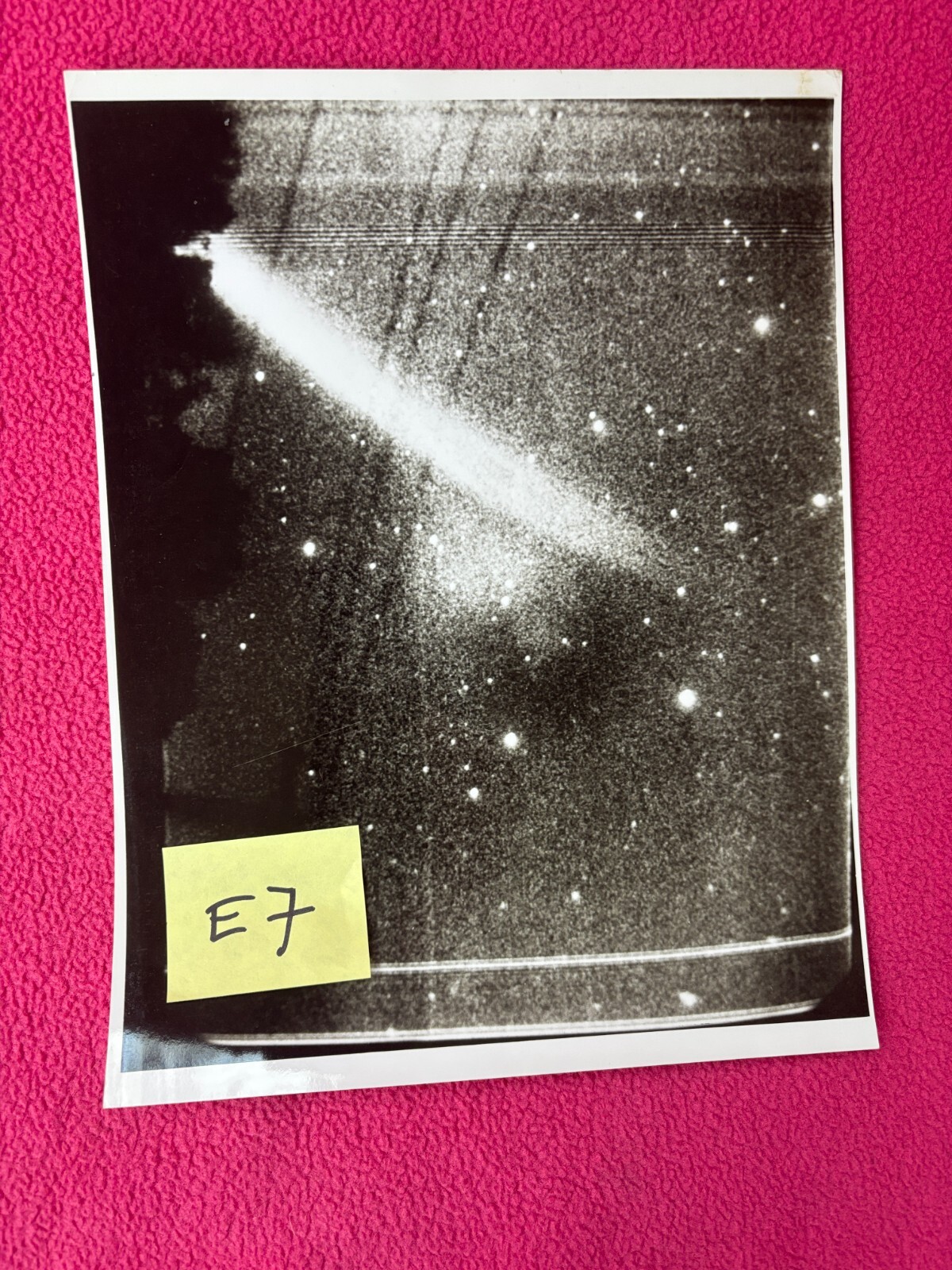 NASA vintage REAL PHOTO space GALAXY star IKEYA SEKI COMET streaks across SKY