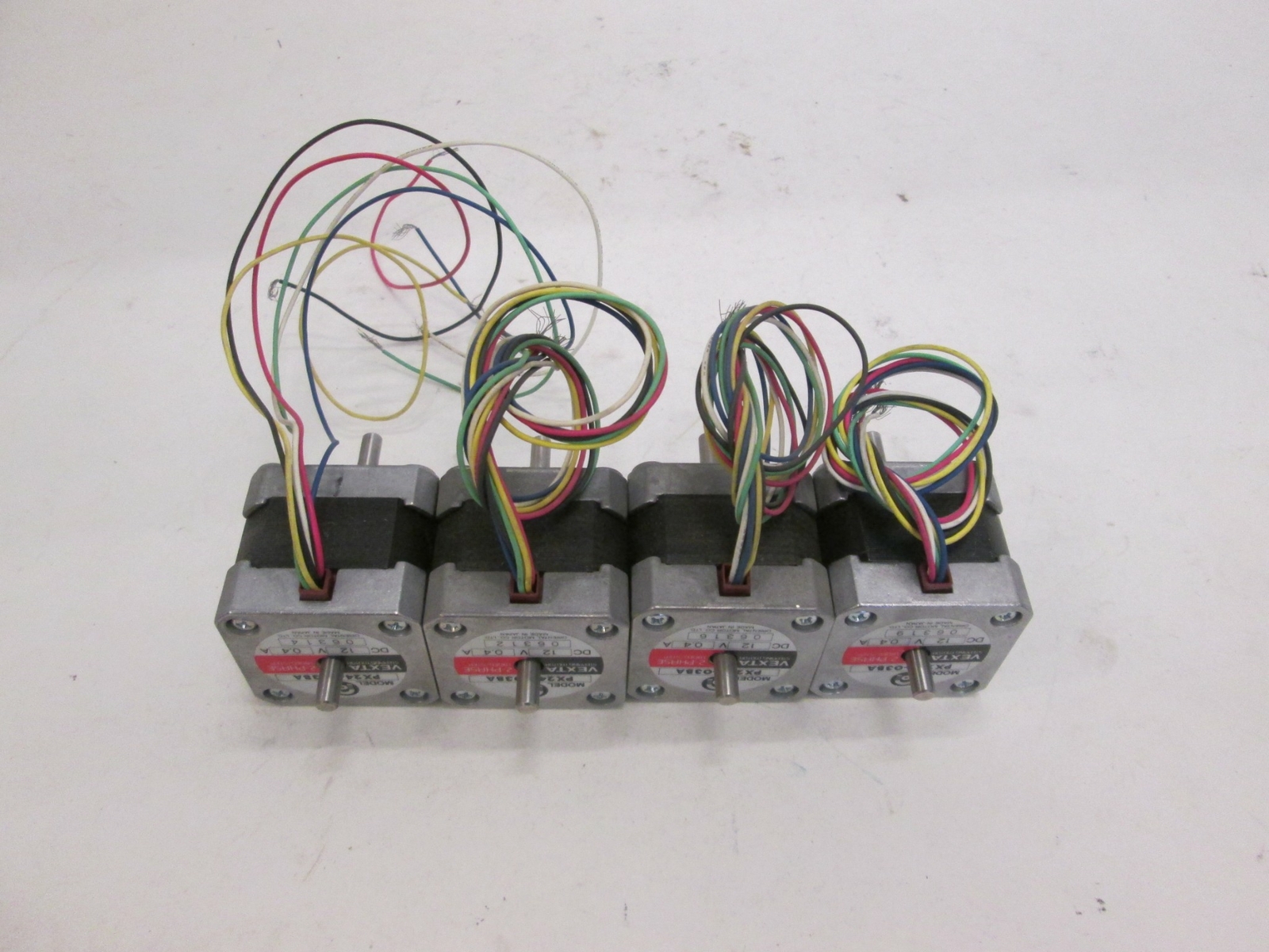 Oriental Motor, PX244-03BA, Vexta 3 Phase Stepping Motor, Used, Lot of 4