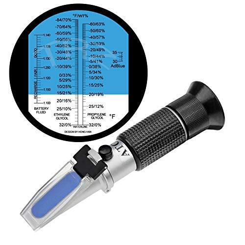 TRZ 4-in-1 DEF Refractometer Ethylene Glycol Propylene Glycol in antifreeze
