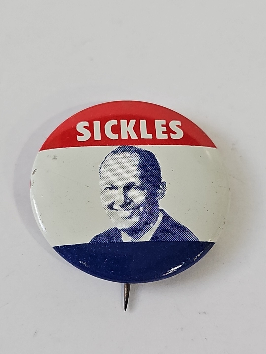 Congressman Carlton R. Sickles Maryland MD Political Campaign Pin Button