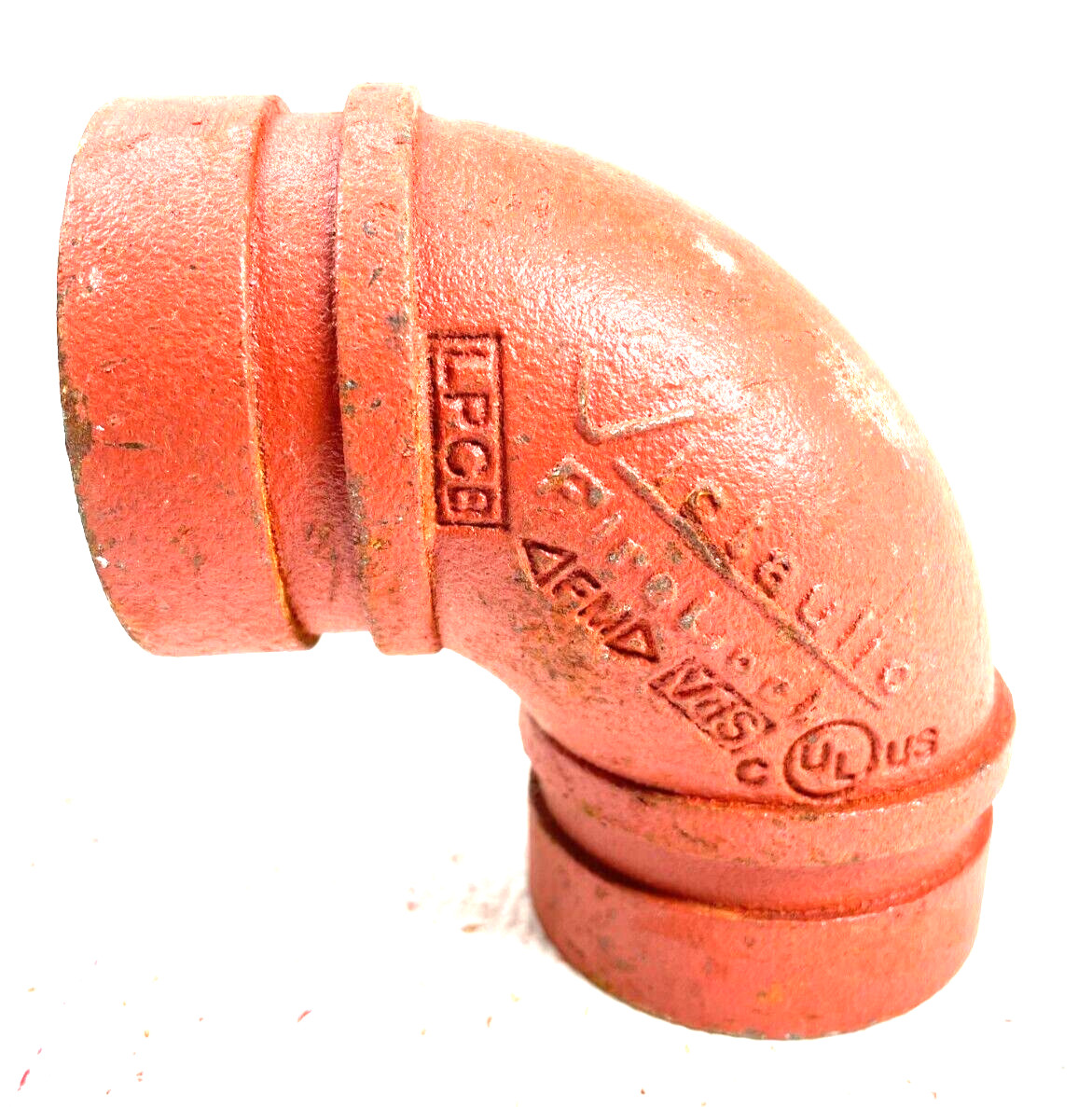 Victaulic Firelock Style 001 2" 90-Degree Elbow Grooved End Pipe Fitting
