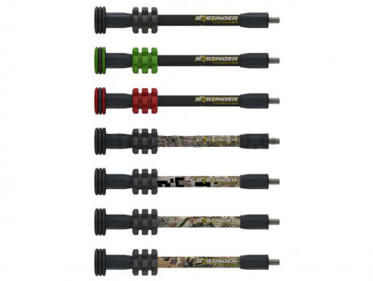 8” Black Microhex Bee Stinger stabilizer
