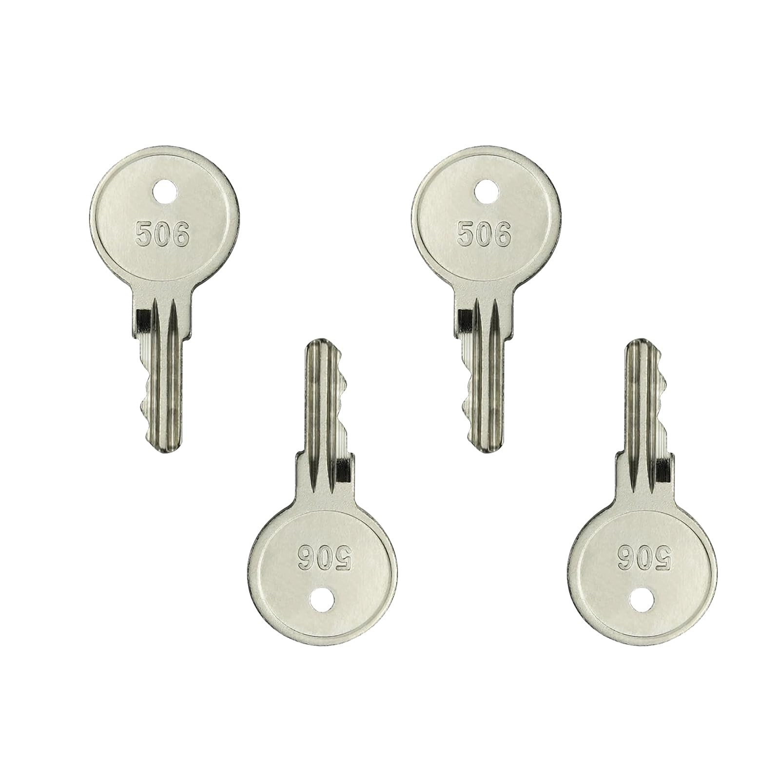 4Pcs CH506 Replacement Keys RV Compartment Lock Truck Tool Box Keys-Code 506