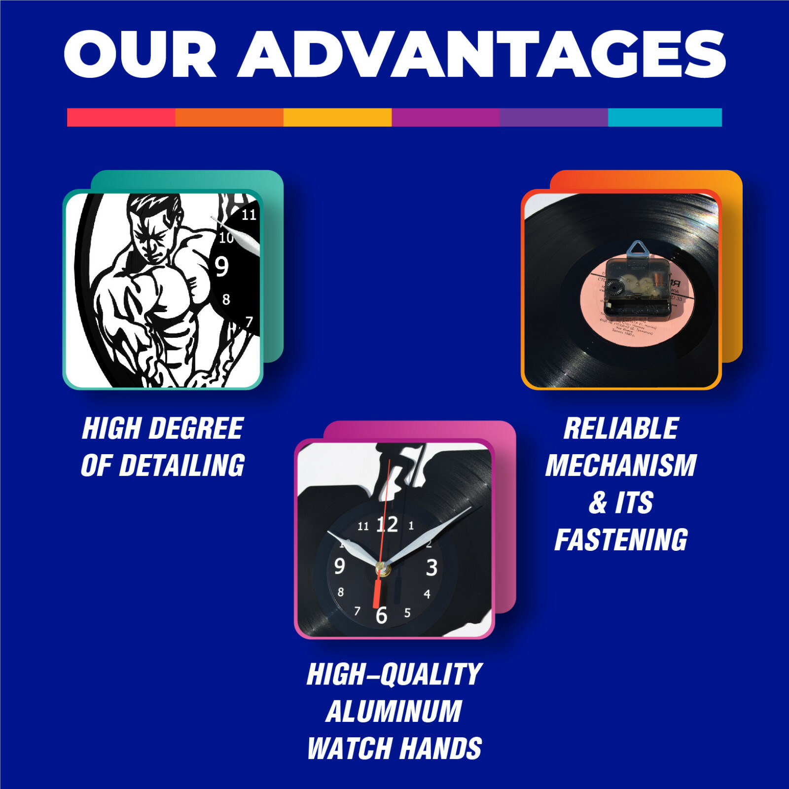 Transformers Vinyl Record Wall Clock Decor Handmade 2498