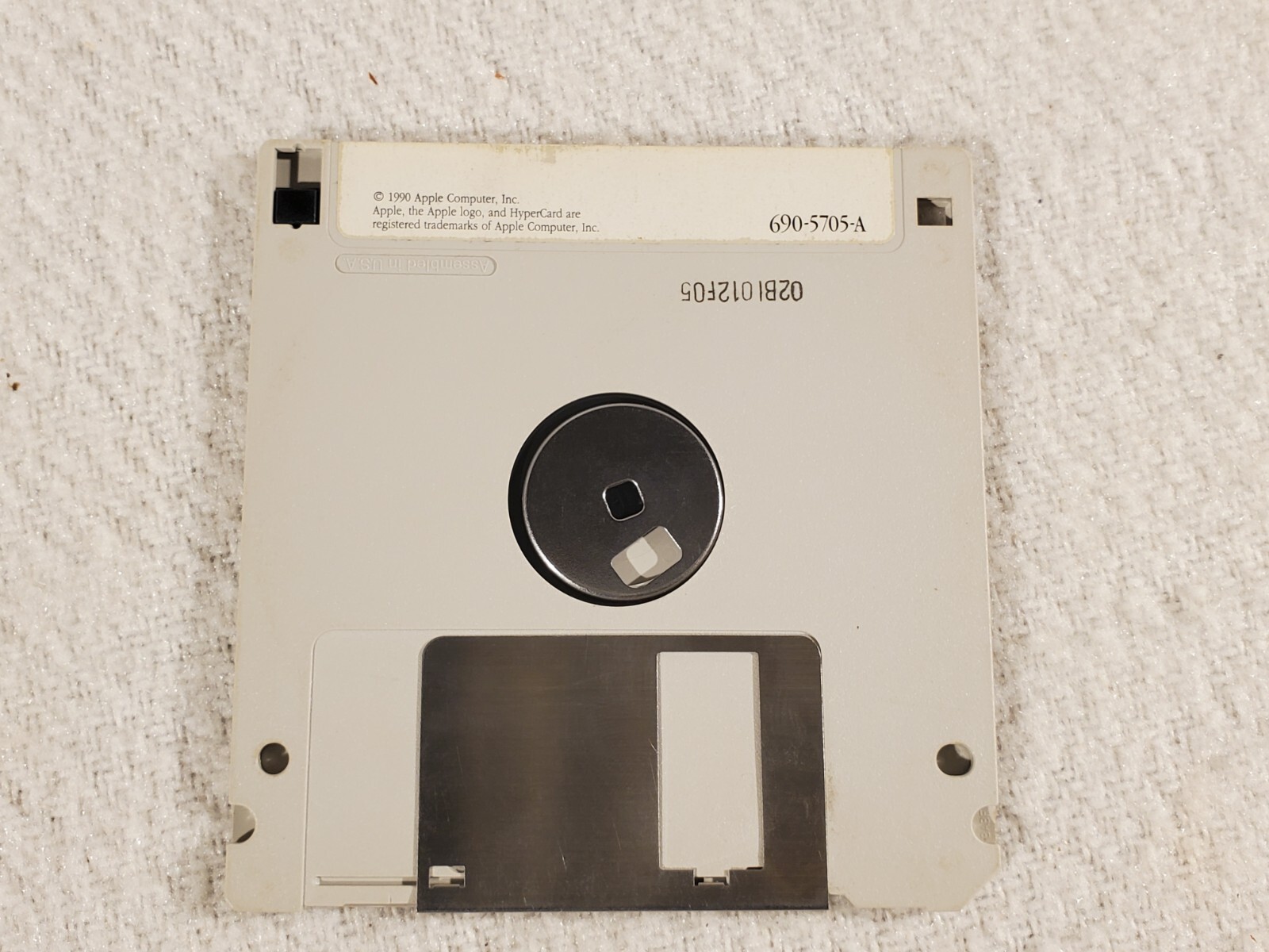 1990 Apple Macintosh HyperCard Program 690-5705-A 3.5" Floppy Disk
