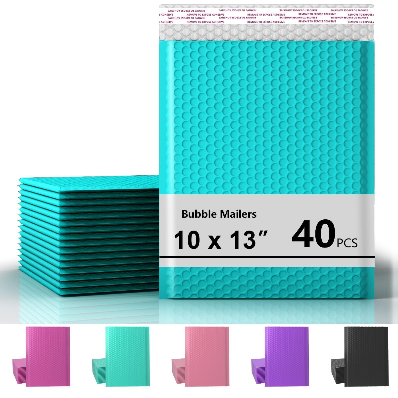 10 x 13 Inch Bubble Mailer 40 Pack, Waterproof Padded Envelopes with Strong S...