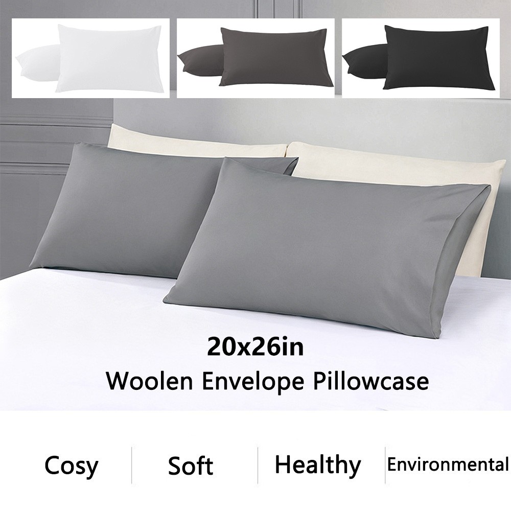 2Pcs 20"x26" Soft Breathable Pillow Cases - Standard Size Pillowcases Cover