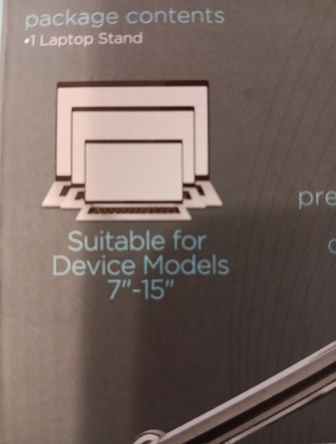 Tech Bits Universal Foldable Laptop & Tablet Stand, Laptop Stand Fits 7" -15"