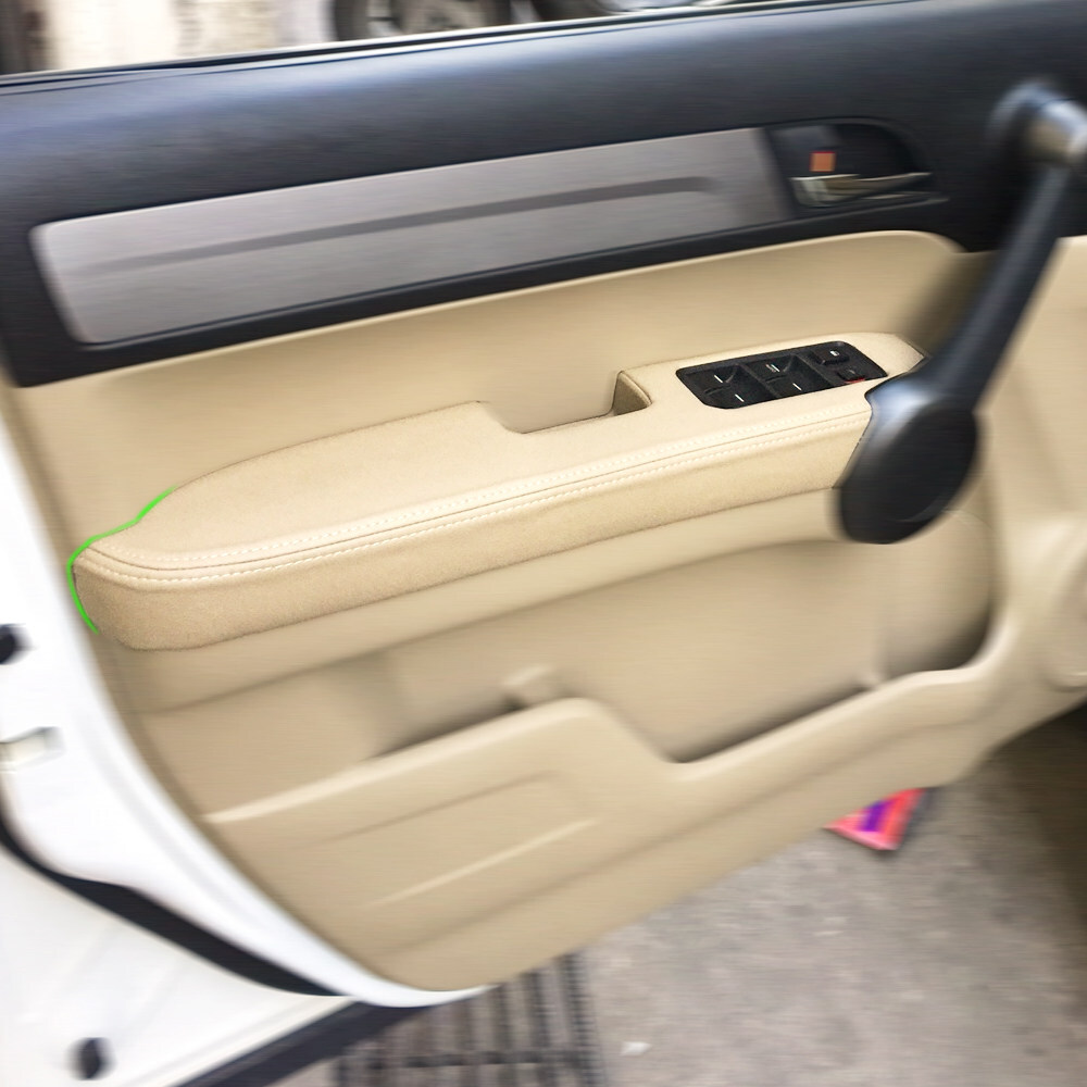 1pc Left Front Driver For 07-12 Honda CR-V CRV Leather Door Panels Armrest Cover