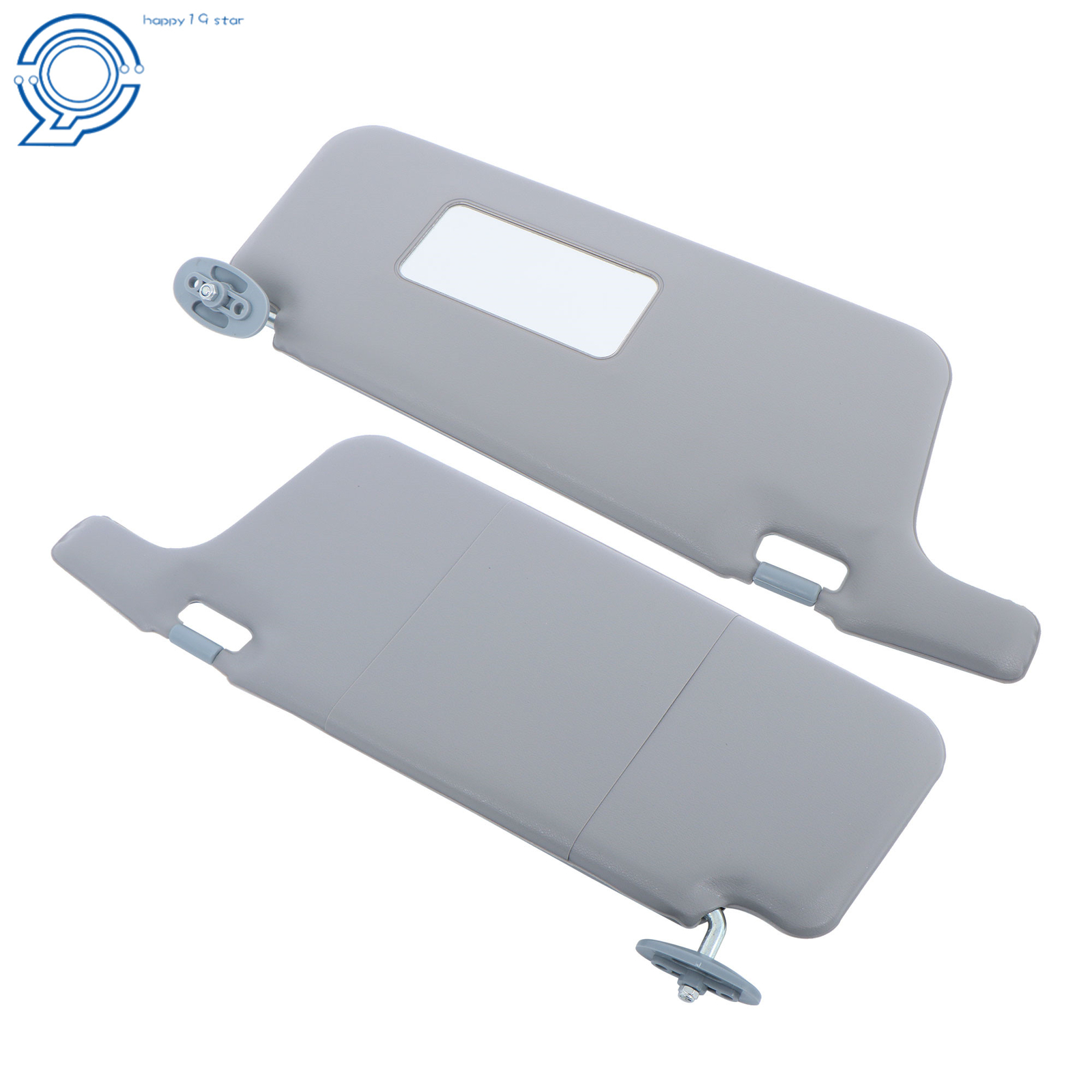 Driver Left+Right Passenger Sun Visors For Honda Civic 1996-2001 Gray Color LHD