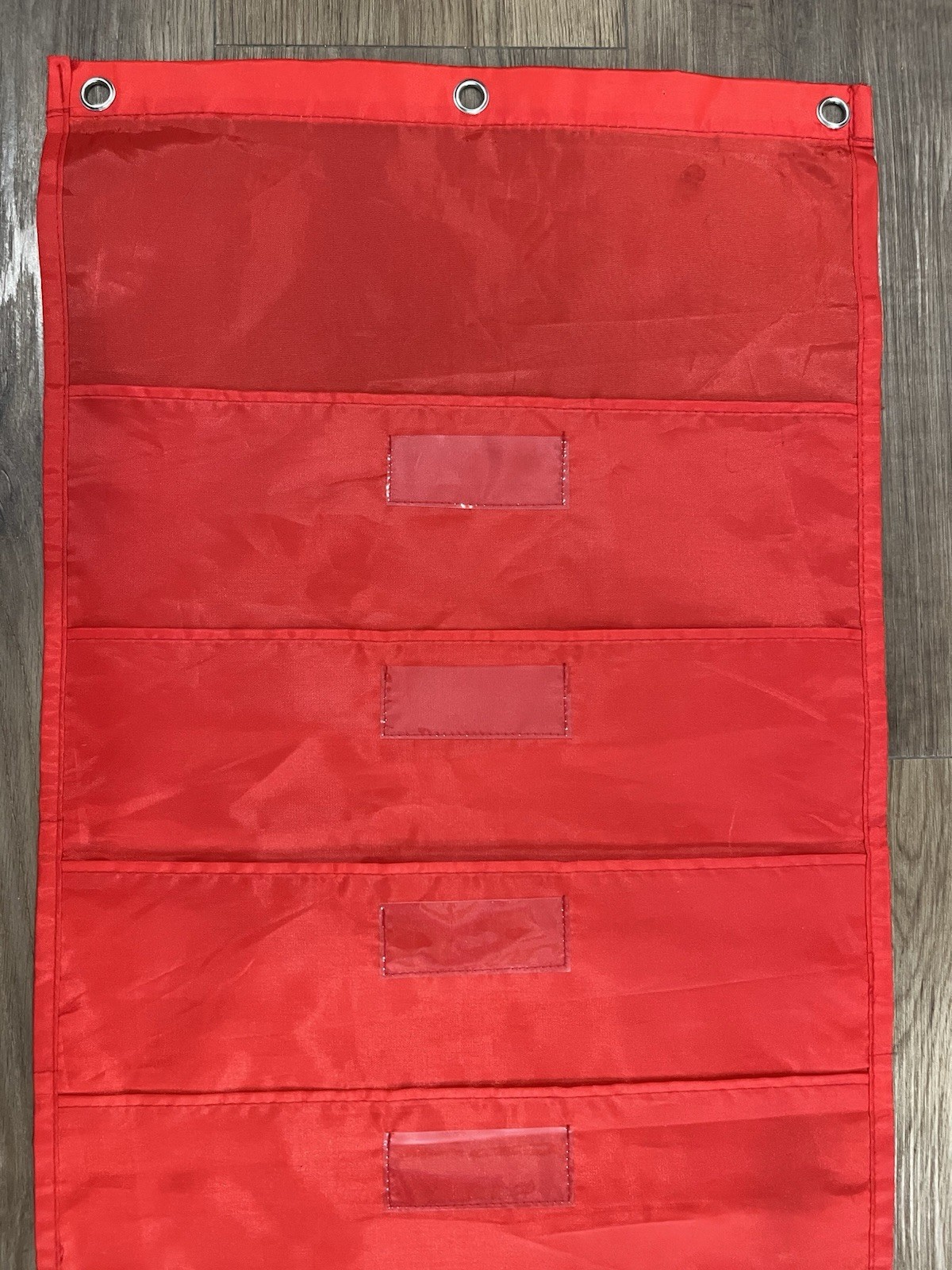 12-Pocket Hanging File Pocket Chart Red Classroom Teacher