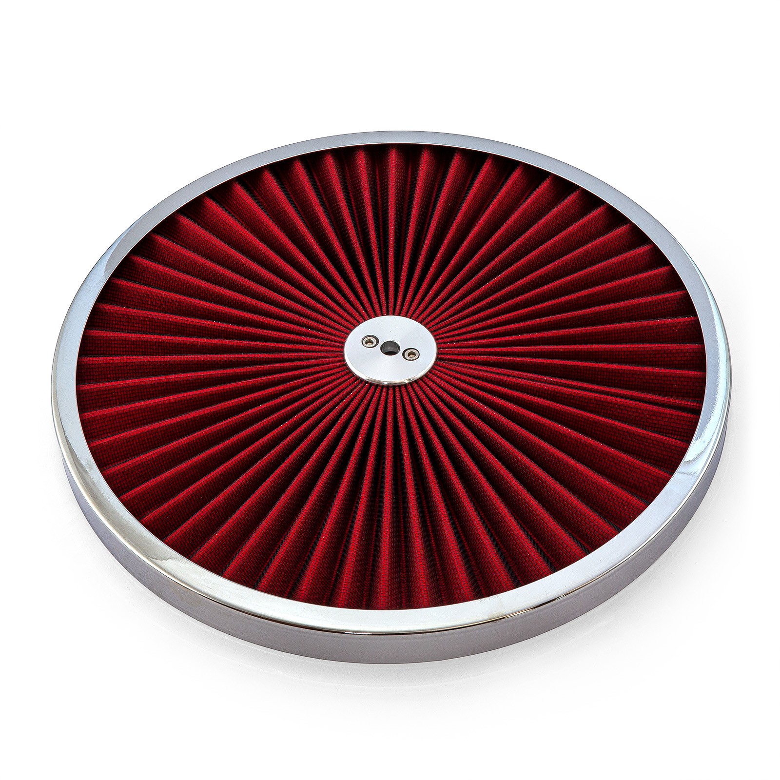 14" Extreme Style w/ Chrome Outer Ring Washable Air Cleaner Top