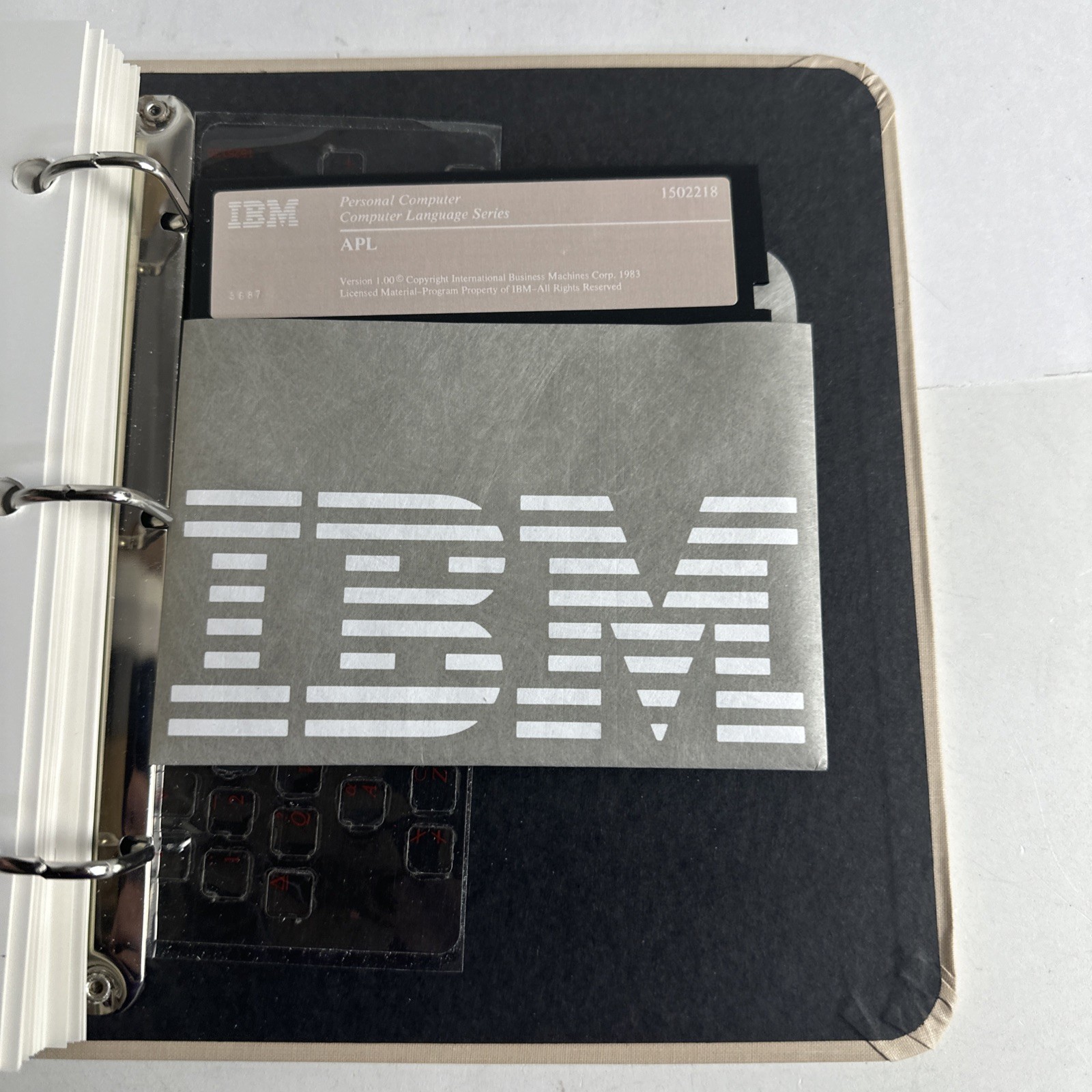 Vintage PC Computer Software IBM APL Language 1st Edition 1983 Book Manual 5.25"