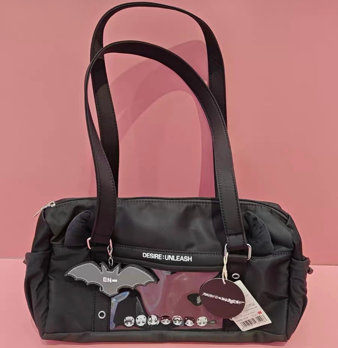 Enhypen Miniso Land Character Bag Black 36*17cm DESIRE UNLEASH CHINA Official