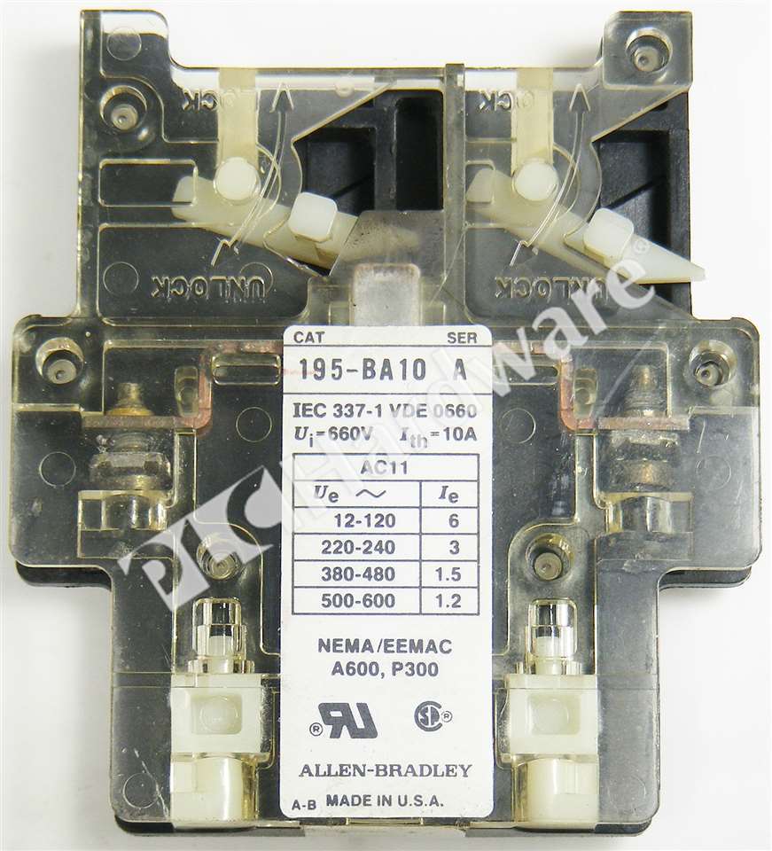 Allen Bradley 195-BA10 /A Auxiliary Contact 690V 10A Qty