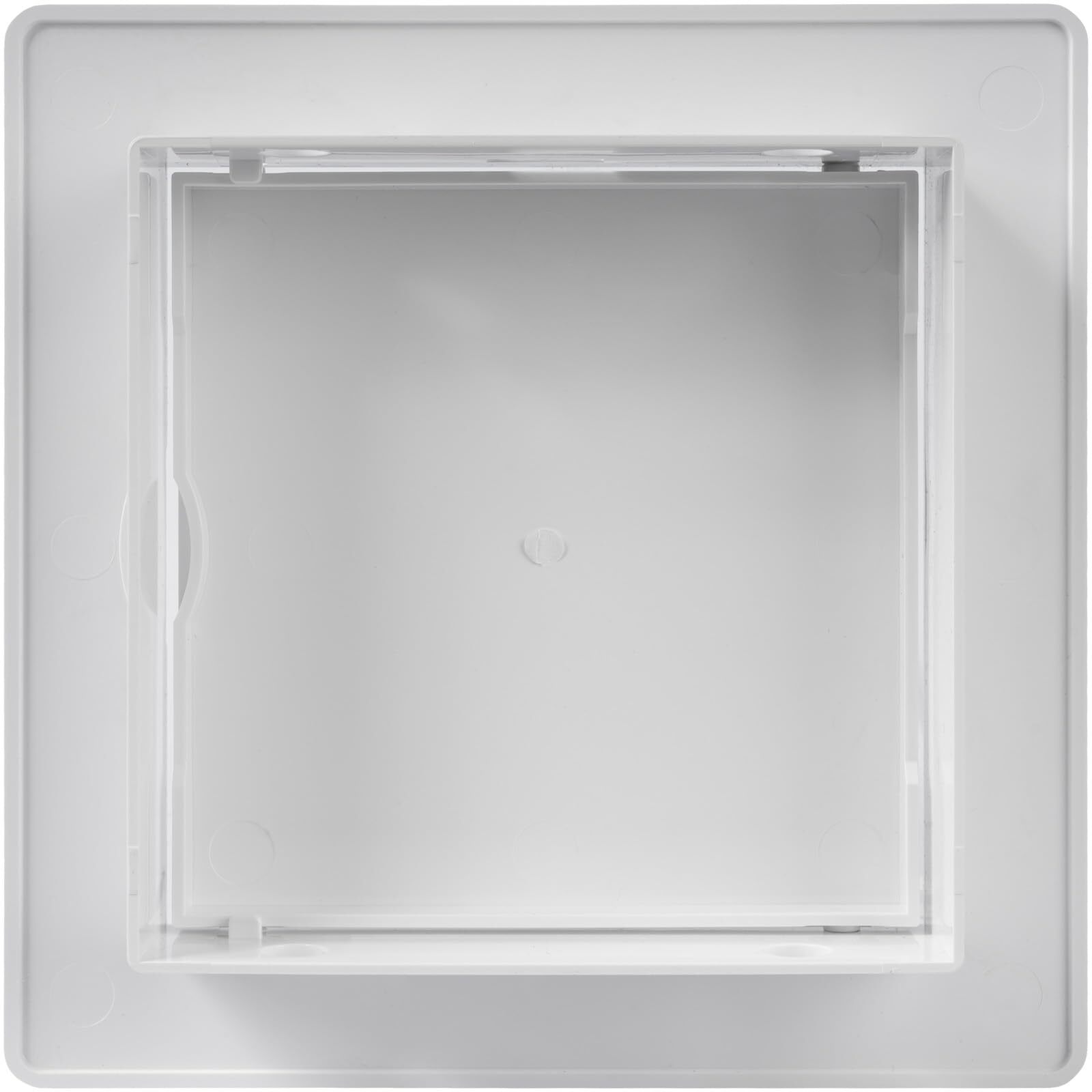 4 x 4 Inch White Square ABS Plastic Plumbing Access Panel - Indoor Wall Acces...