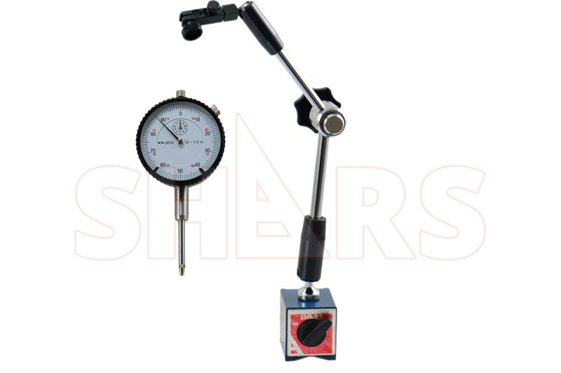 135lbs Hydraulic Magnetic Base Holder Fine Adjustment +1" Dial Indicator #]
