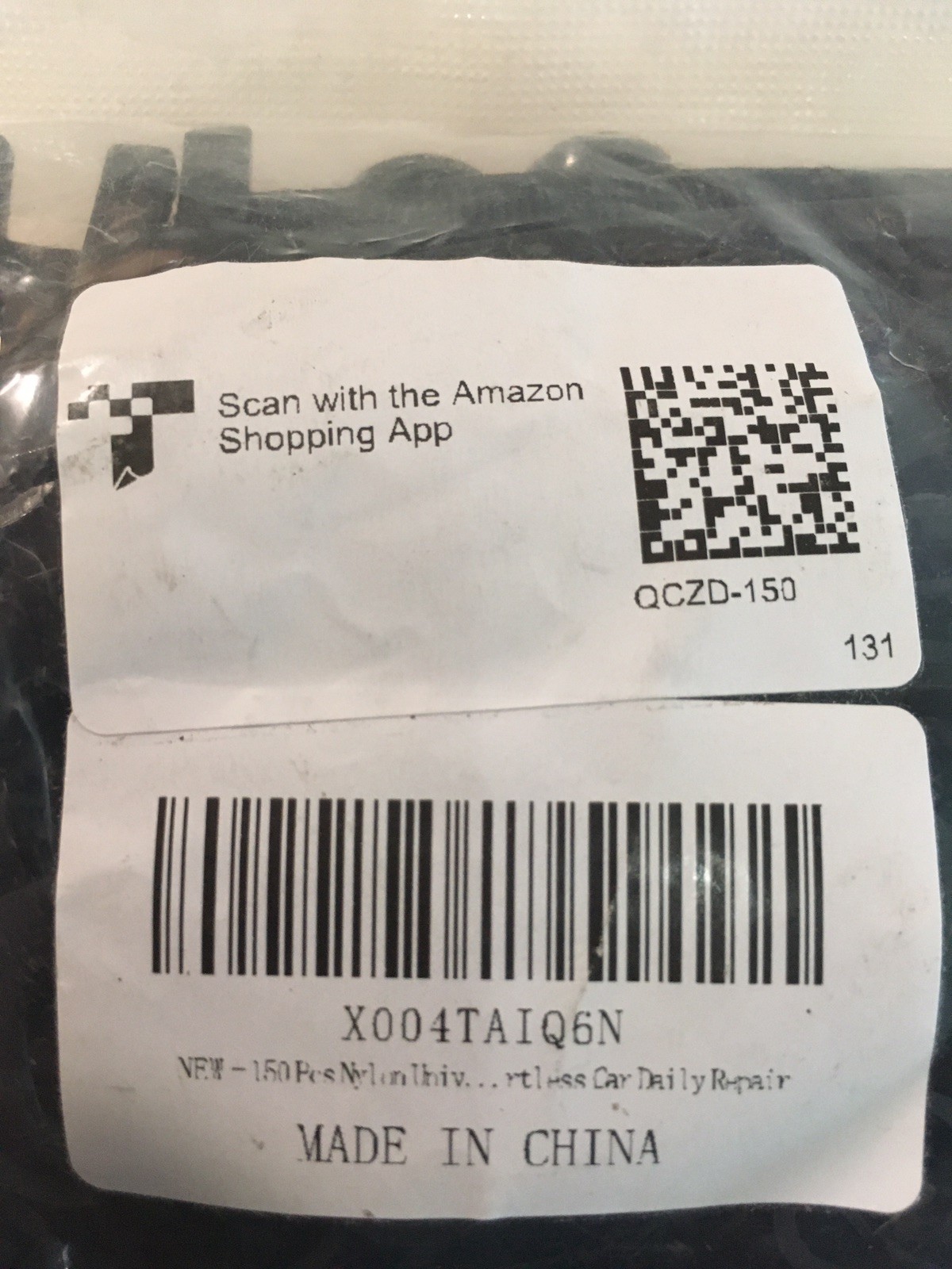 150 zip ties with caps