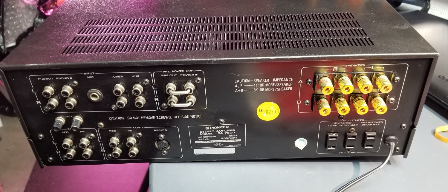 Pioneer SA-7500 Integrated Amplifier - Fully Serviced & Recapped