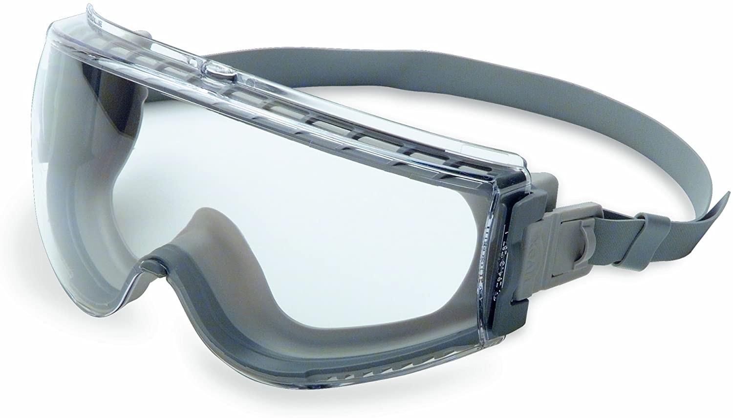 Uvex Stealth Safety Goggles With Clear Hydroshield Anti-Fog Lens, Grey Body & Ne