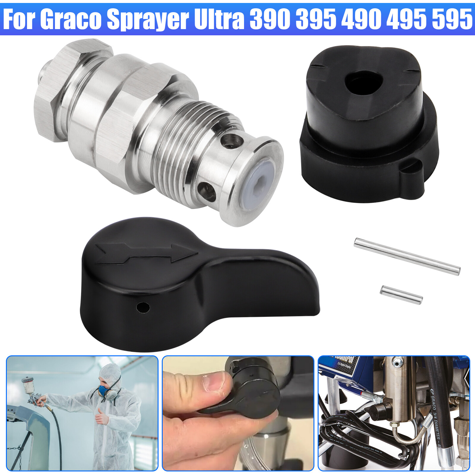 Airless Prime Spray Valve 235014 Drain Dump Valve For Graco 390 395 490 495 595