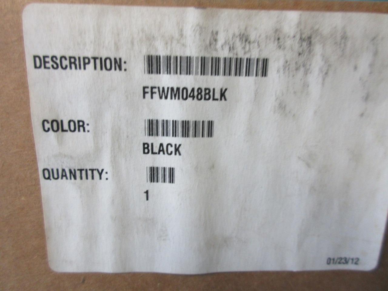 FIS Wall Mount Enclosure Patch & Splice (8) Adapter Plate FFWM048BLK