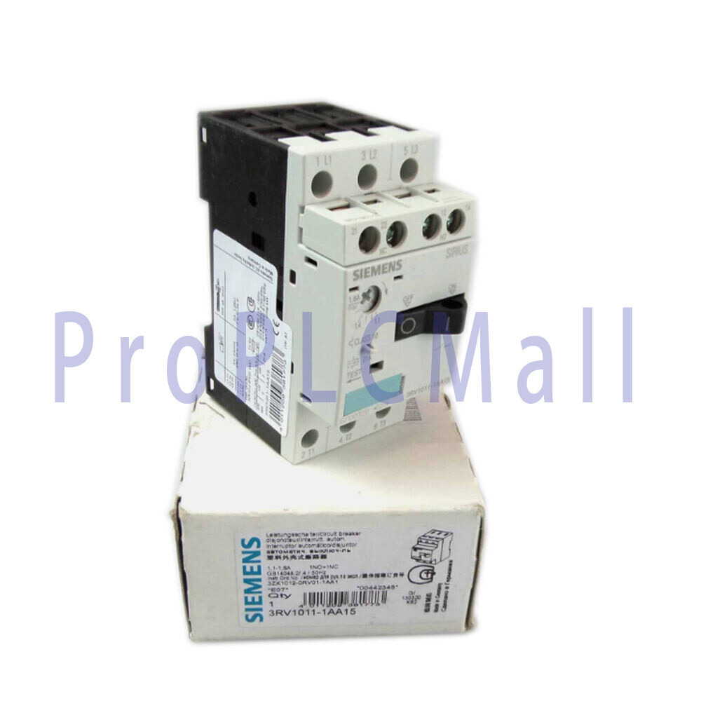 1PC Brand New Siemens breaker 3RV1011-1AA15 1.1-1.6A~