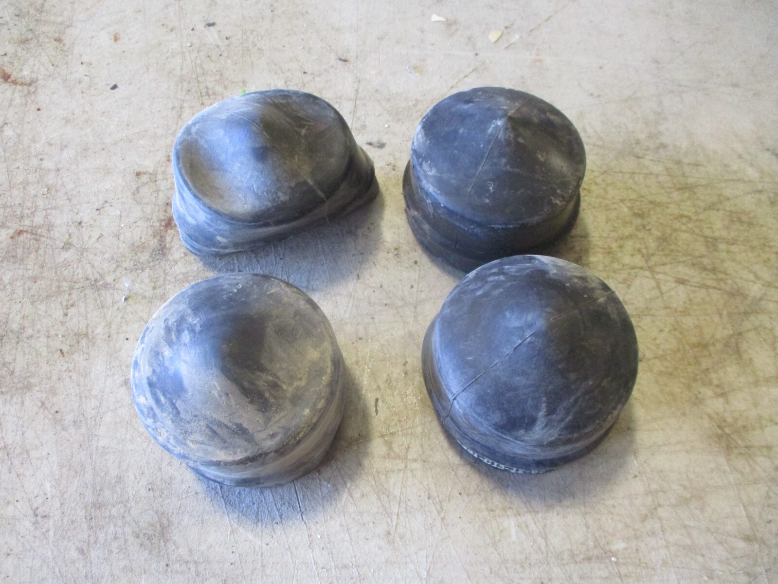 Used Set of 4 LVOSS Rubber Barrel Covers, Good Cond, for HMMWV etc w/LVOSS Smoke