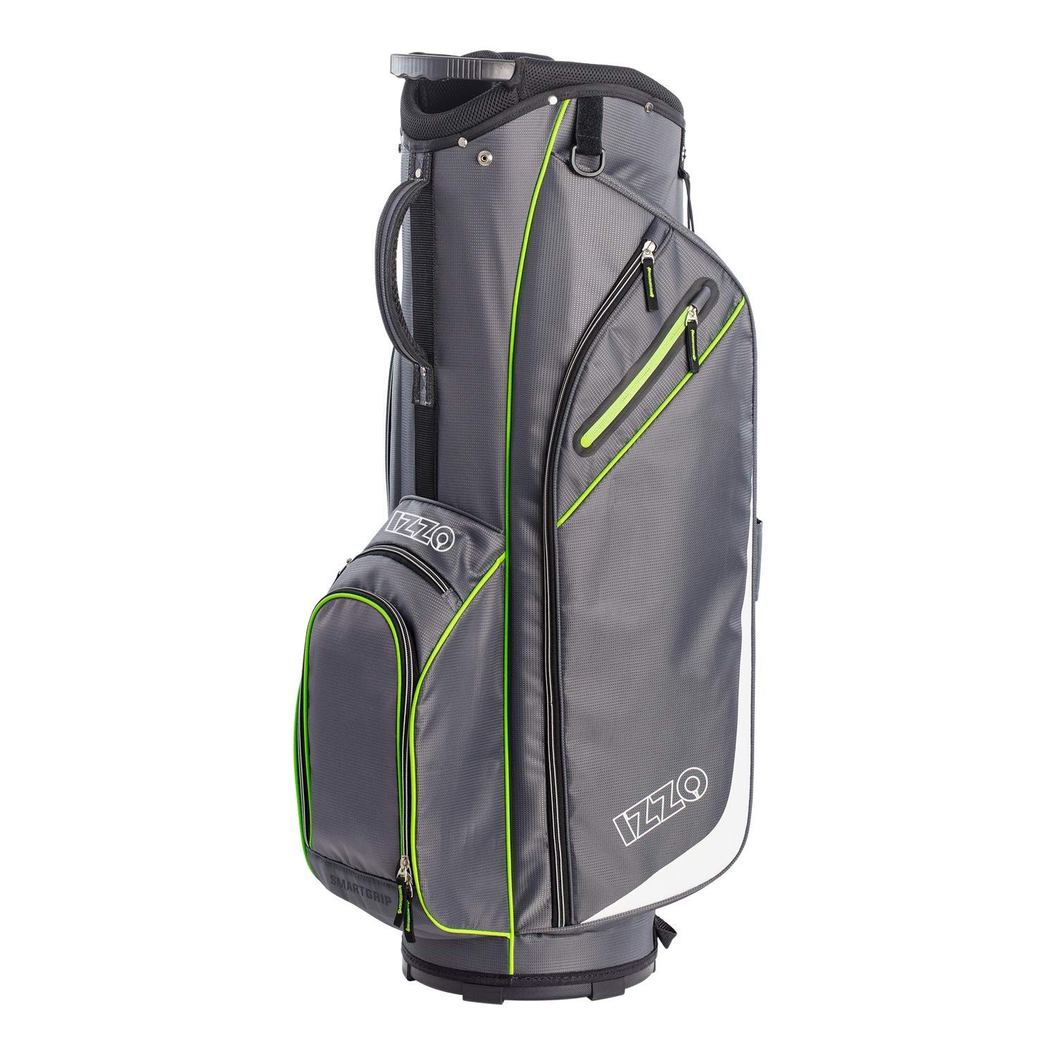 IZZO Ultra Lite Golf Cart Bag Gray/Lime