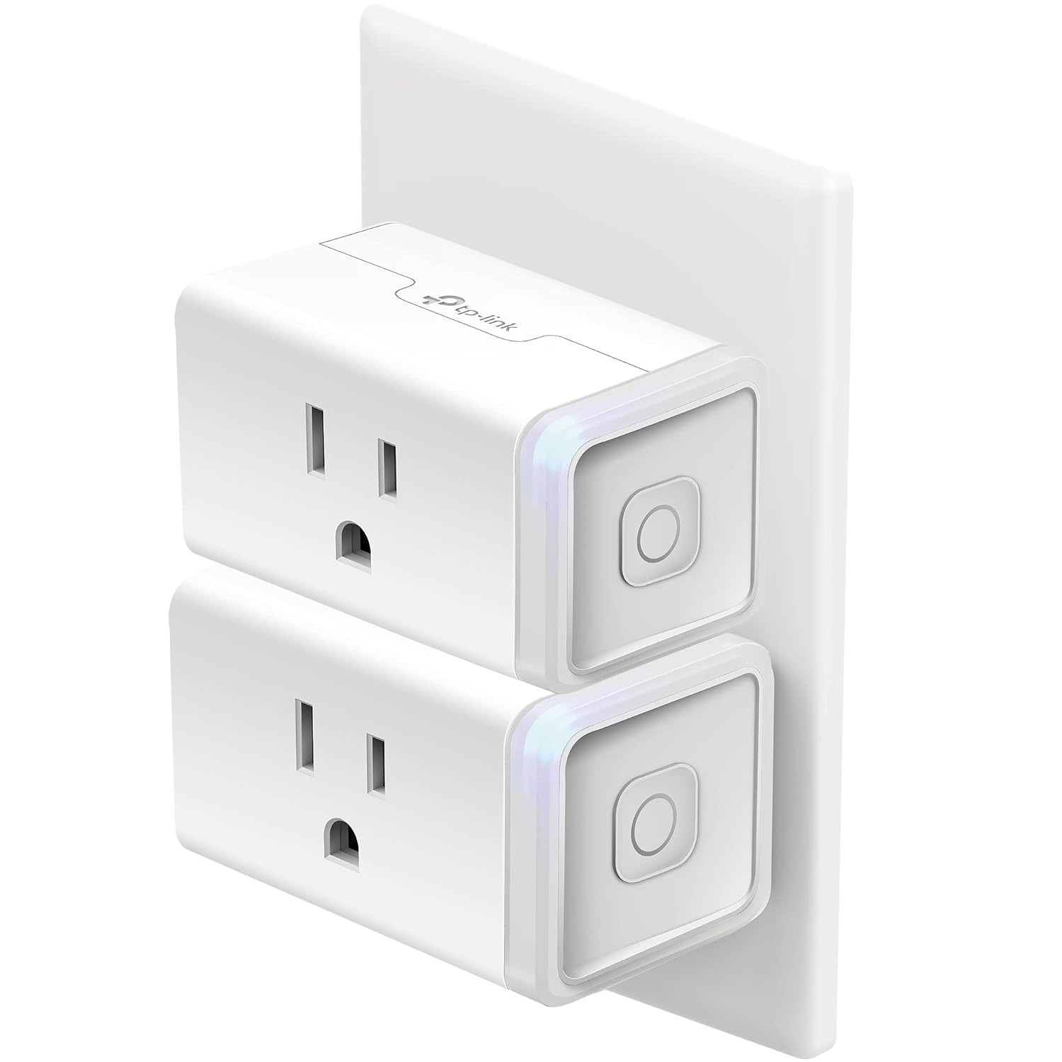 Kasa Smart Plug HS103P2, Wi-Fi Outlet, Alexa & Google, 15A, 2-Pack, White