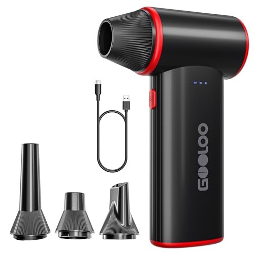 F3 Compressed Air Duster, 150000 RPM Portable Electric Air Duster for Black