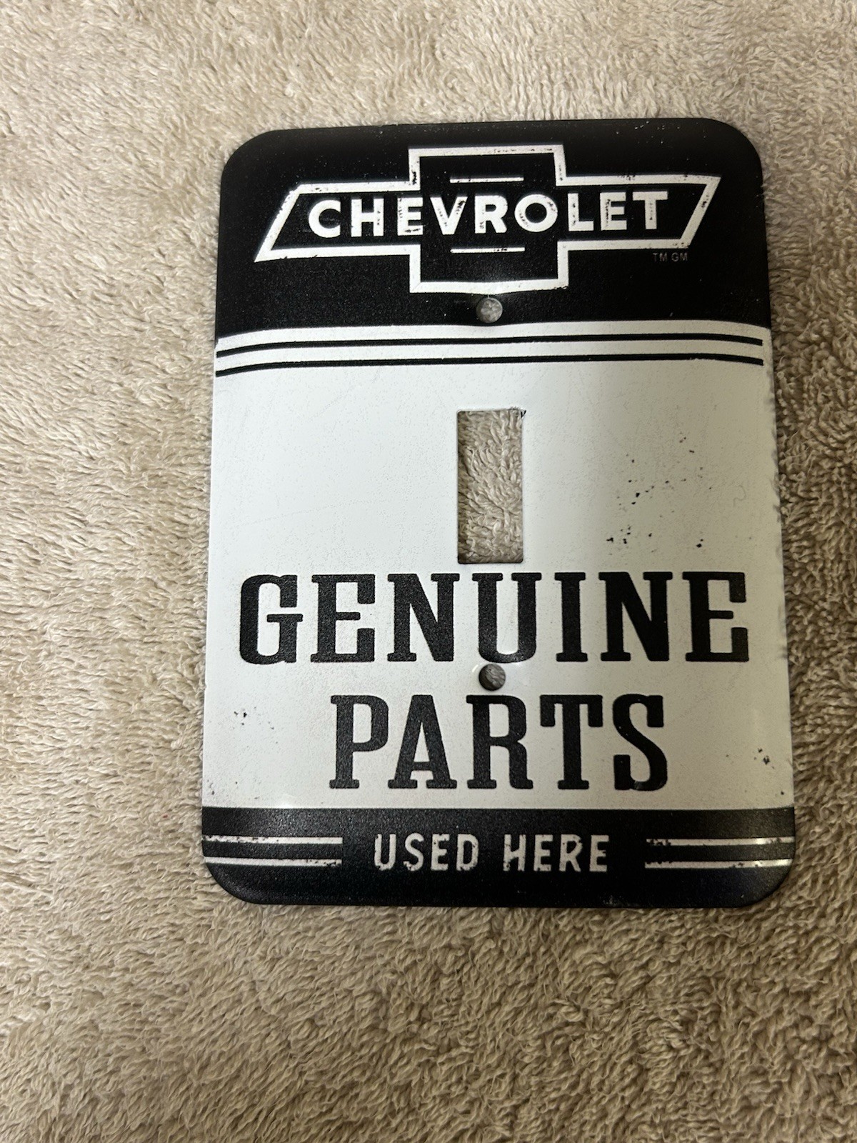 Chevrolet Single Switch Plate Vintage Garage Mancave