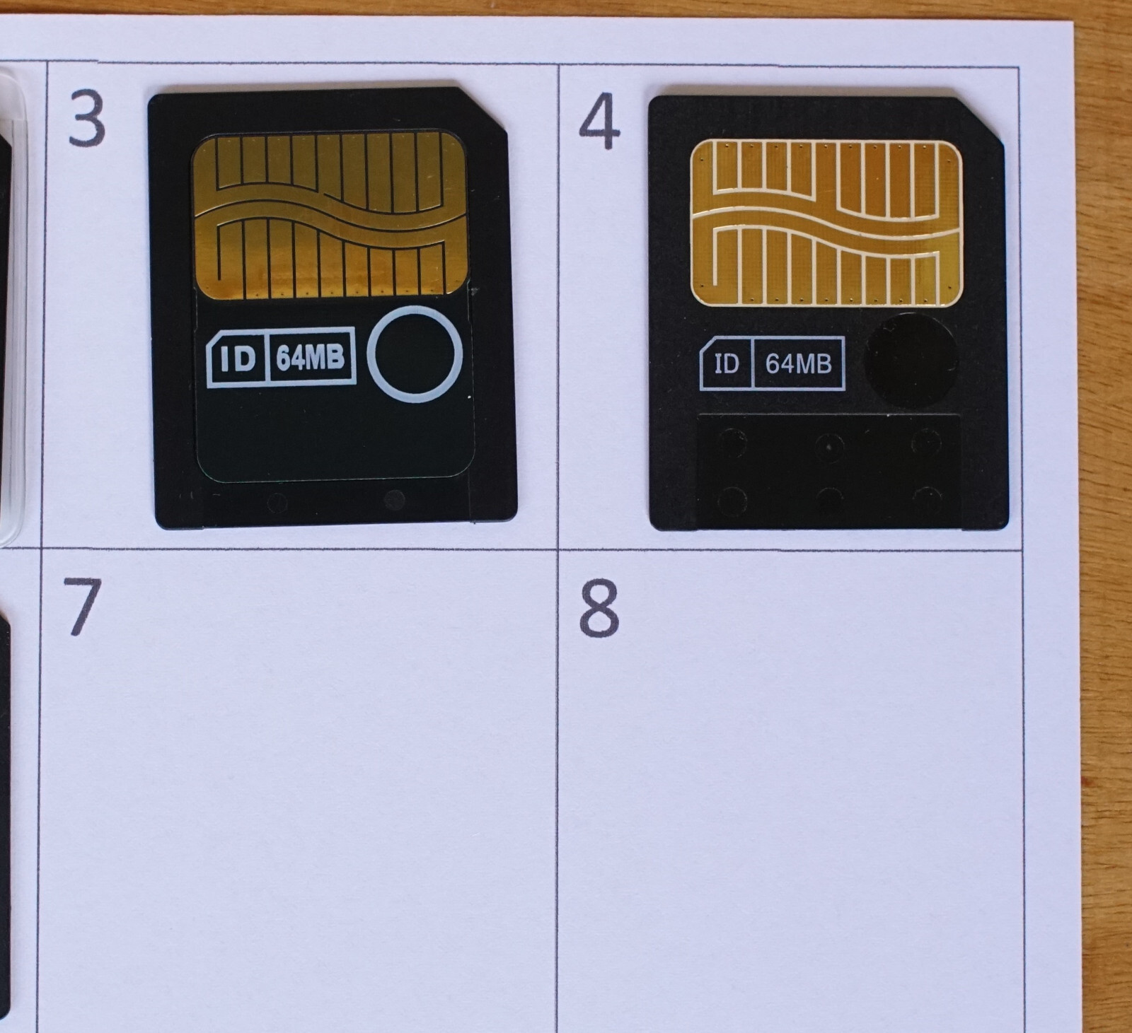 1x Smart Media Card Memory Card Various Sizes N
